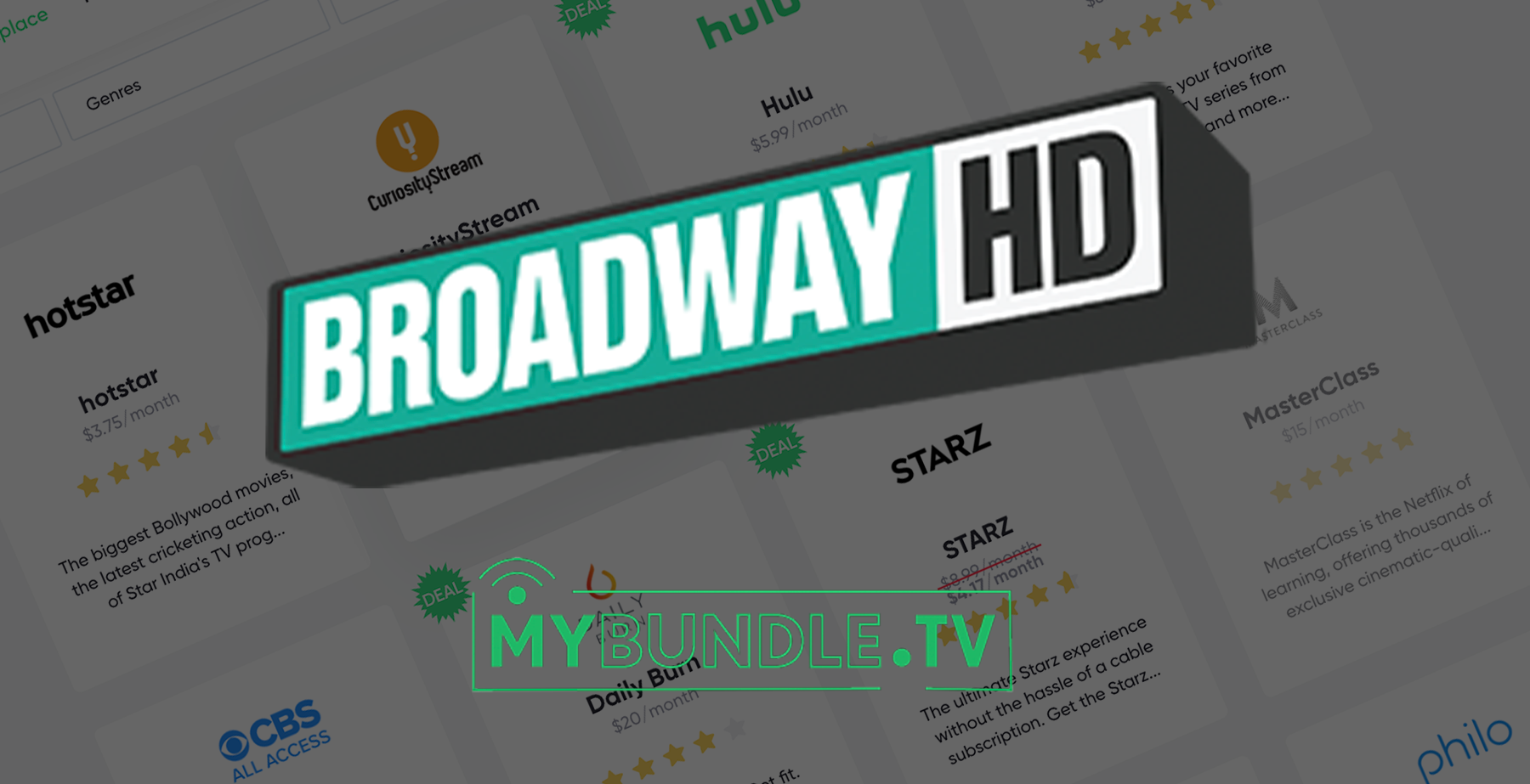 Broadway HD Streaming Service Costs Features MyBundle