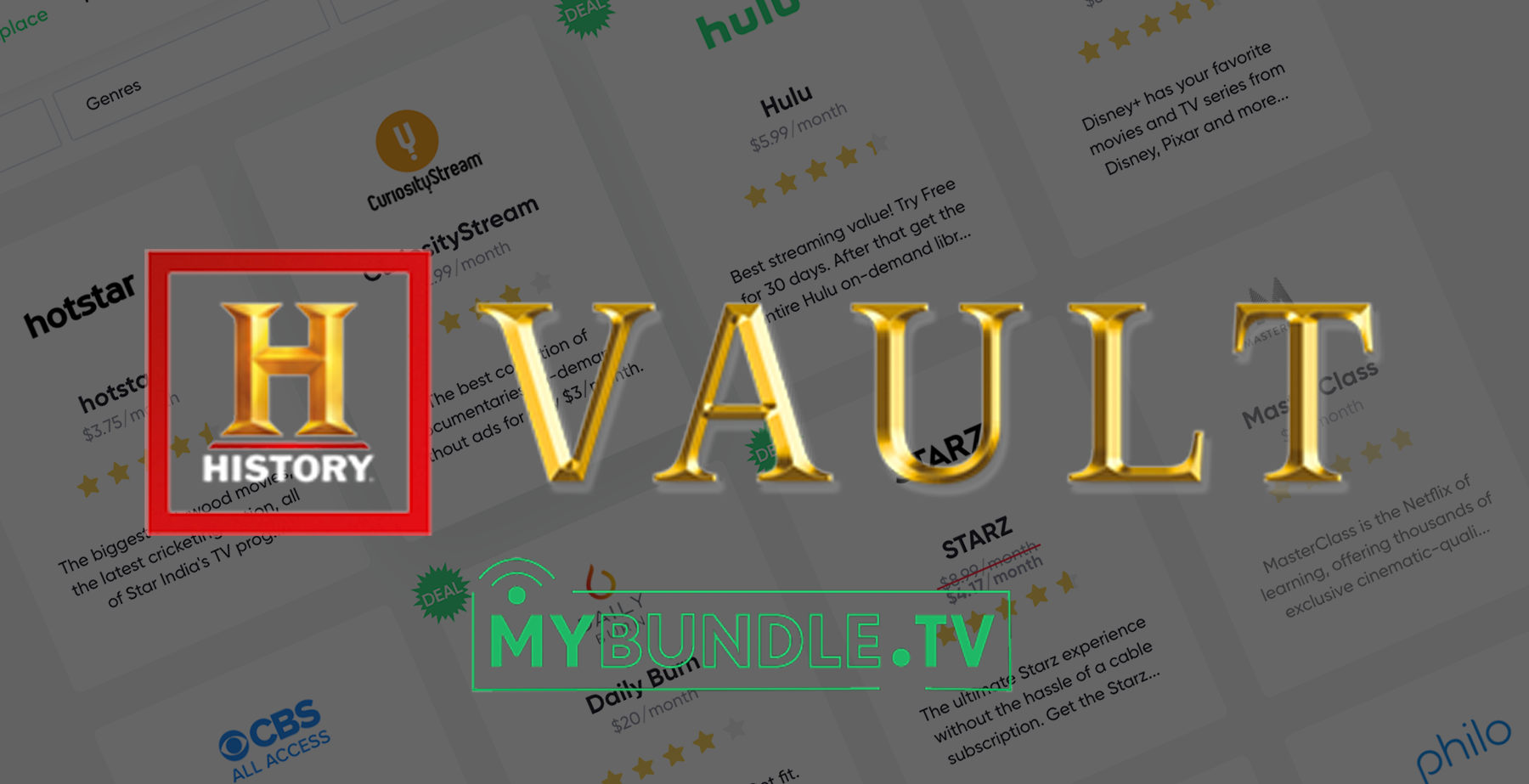 History Vault Streaming Service Costs & Features MyBundle